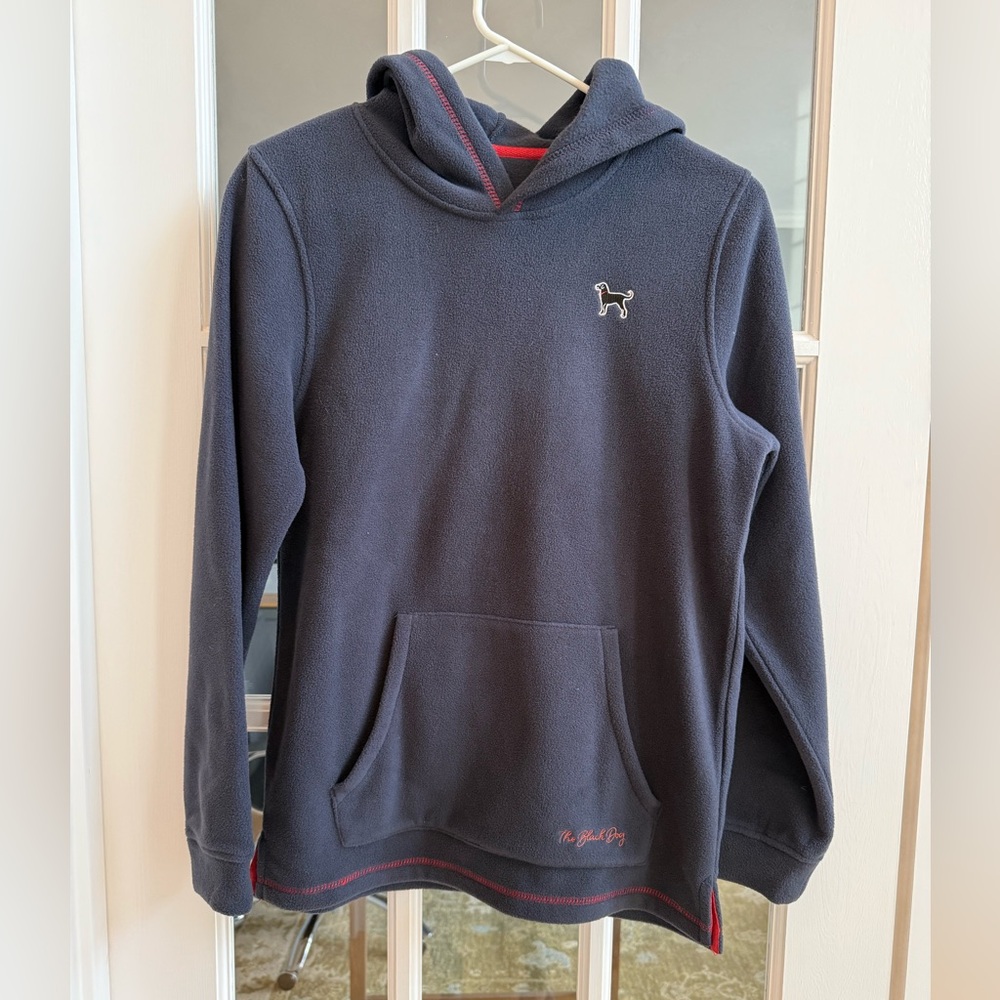 NWOT - Black Dog Navy Blue Fleece Pullover. Youth Large.